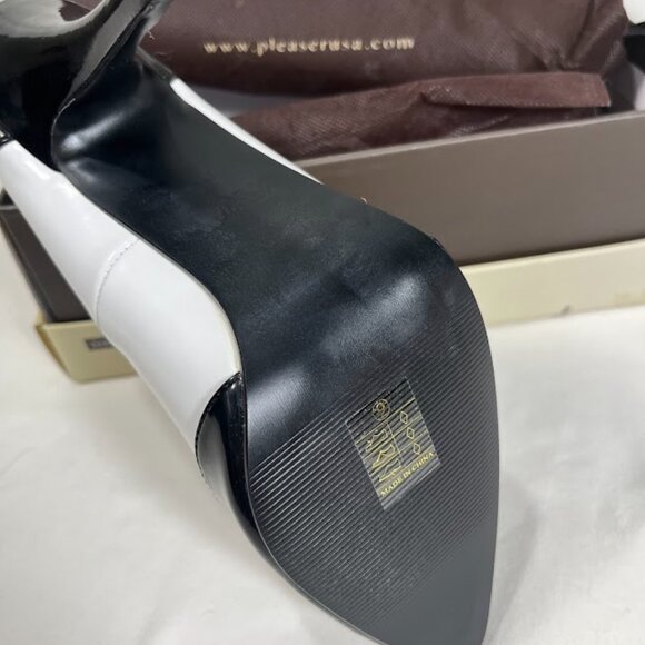 Pleaser Black and White Spectator Pumps - Size 9M - New in Box - Picture 5 of 7